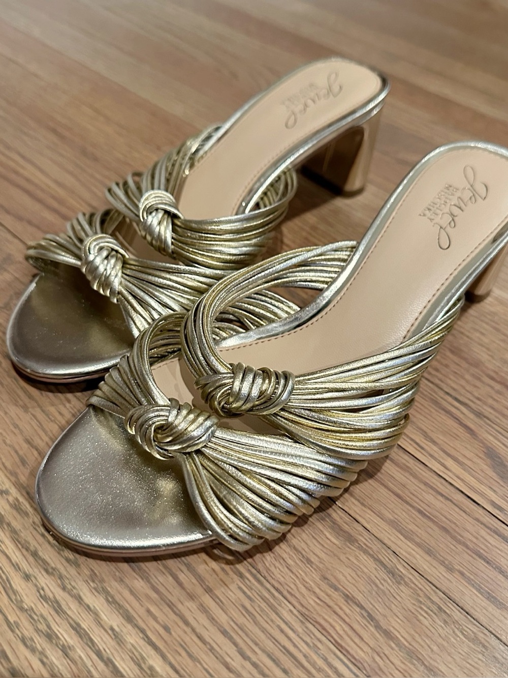 🔥 HOST PICK 🔥 Jewel Badgley Mischka Cheryl Womens Strappy Block Heel Size 7 - Picture 4 of 8